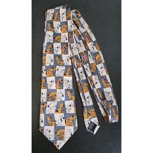 Vintage Scooby Doo Dog Men Neck Tie Hanna Barbera Cartoon Network 2001‎ Silk EUC